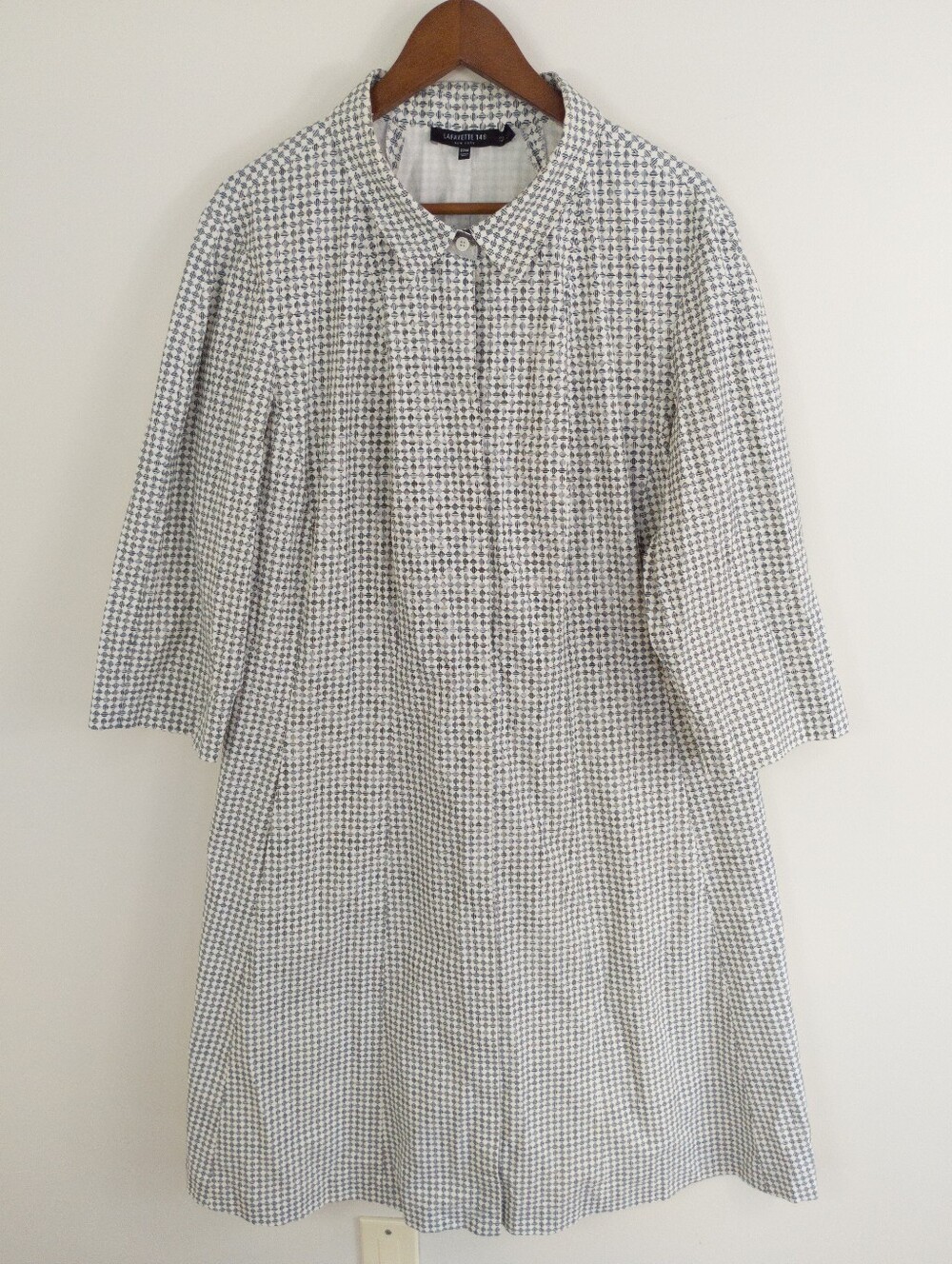 Lafayette 148 Stretch Cotton Popover Shirt Dress Size 22W